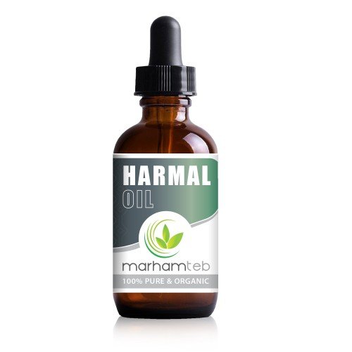 بطری روغن اسپند مرهم طب با بسته بندی شفاف مناسب برای ماساژ و استفاده درمانی با کیفیت عالی