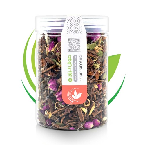 دمنوش انرژی طبیعی مرهم طب برای افزایش تمرکز و نشاط بسته بندی دمنوش انرژی مرهم طب با ترکیبی از گیاهان طبیعی برای افزایش انرژی و نشاط، مناسب برای تمامی فصول