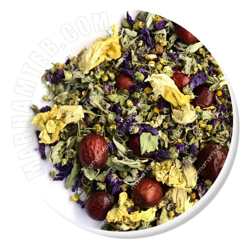 بسته دمنوش سلامت مرهم طب شامل ترکیبات گیاهی طبیعی مناسب برای تقویت ایمنی و بهبود سلامتی