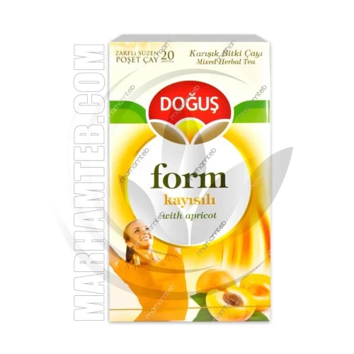 دمنوش لاغری زردآلو دوغوش مدل form